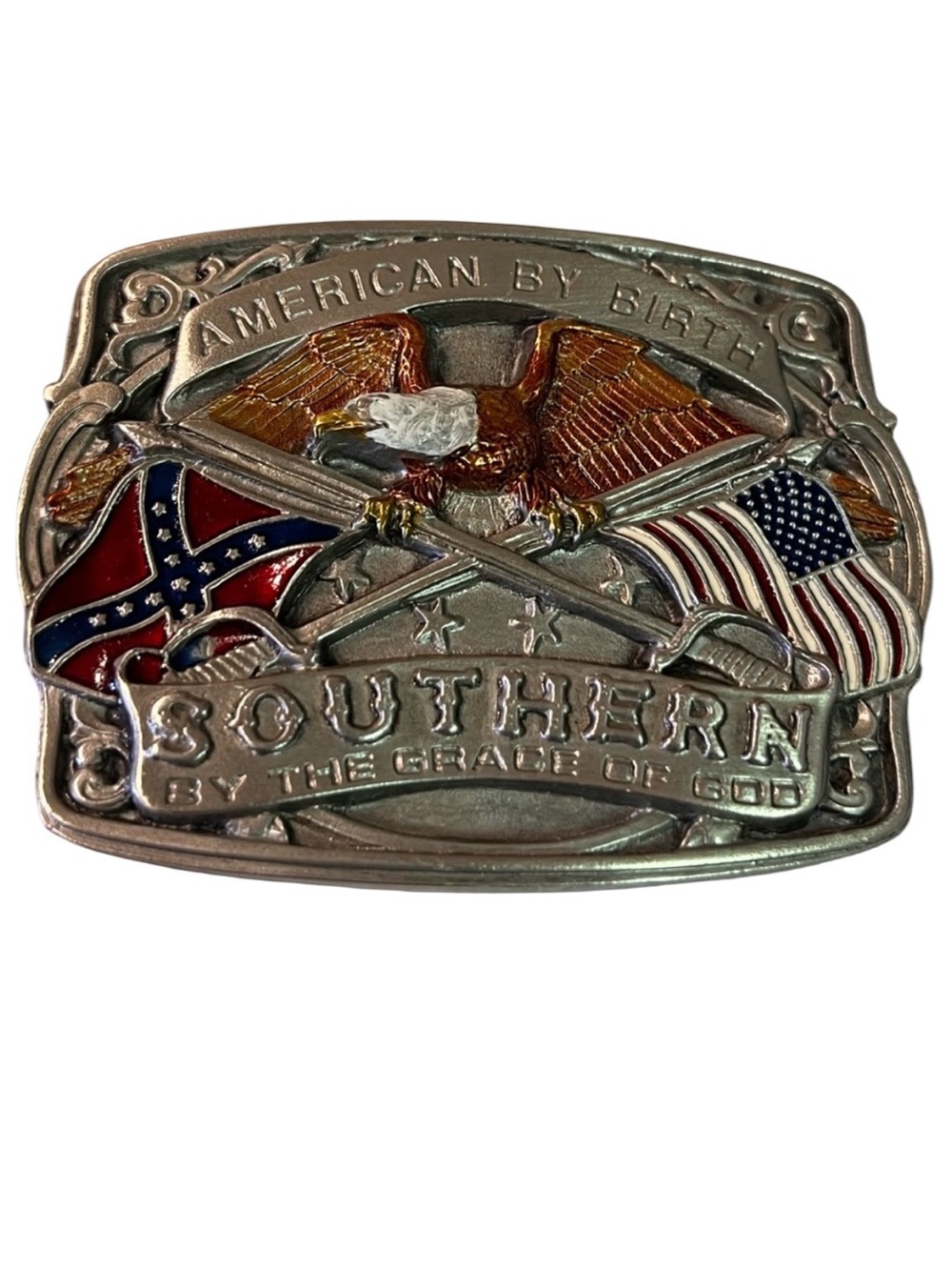 Southern 'American by Birth' Eagle Belt Buckle
Vintage 1988
Like new
Collectible